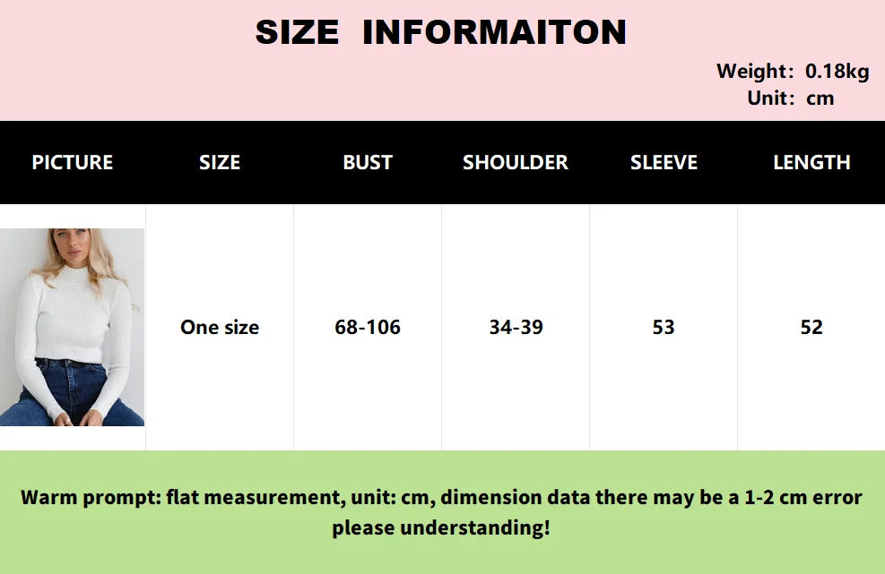 Women's Elegant Knitted Pullover Sweater Vintage Half High Neck Solid Tops Casual Slim Fit Sweaters Autumn Winter Basic Knitwear
