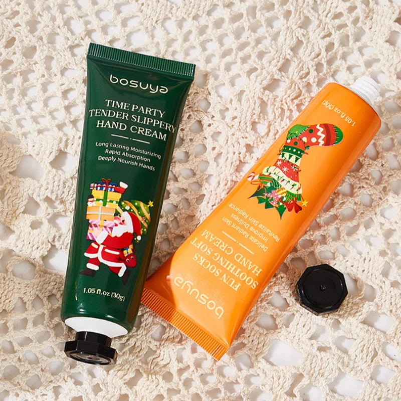 Vitamin E Avocado Moisturizing Hand Cream Christmas Hand Cream Sachet Set Hydrate Non‑greasy For Dry Skin Holiday Gift