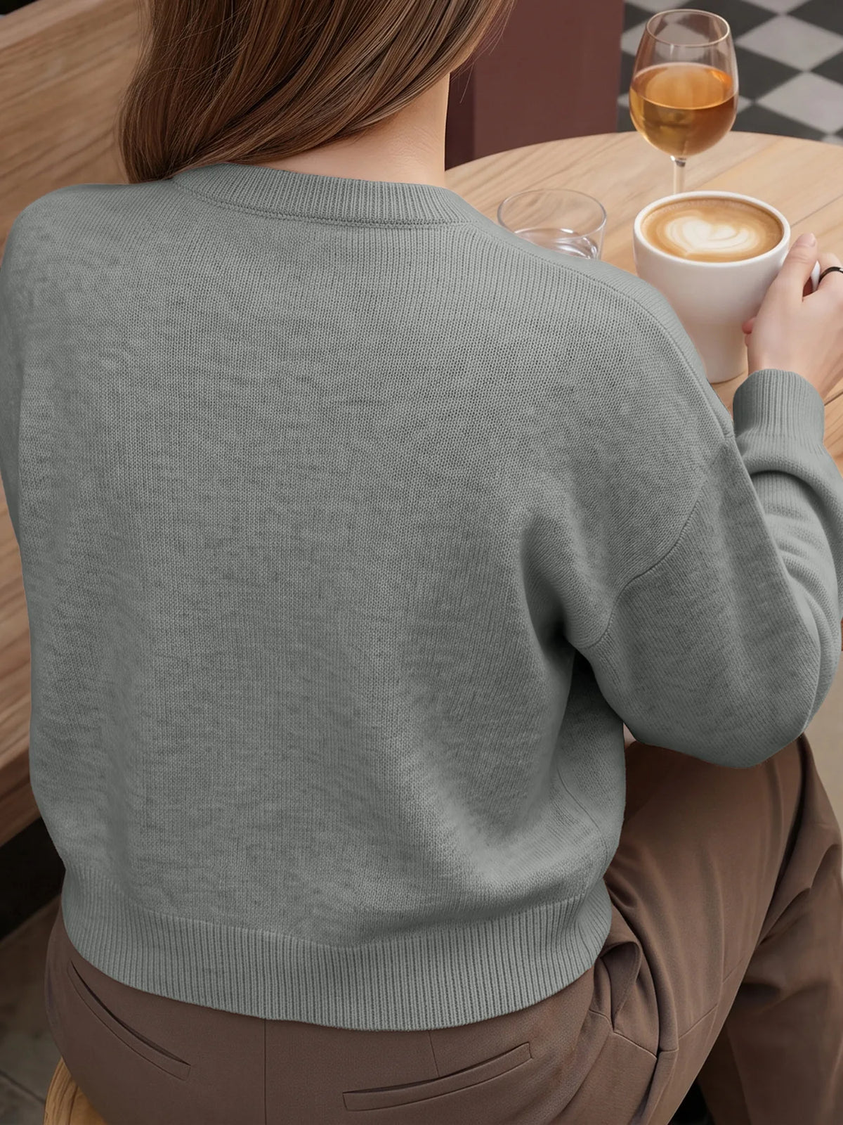Women Vintage Knitted Sweater Causal Long Sleeve O-Neck Soft Warm Chinese Style Buckle Cardigan Female Autumn Winter Outerwear