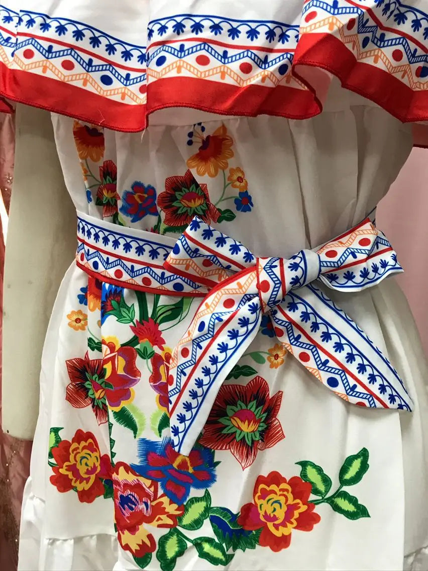 BKLD Elegant Printed Maxi Dress Sexy Off The Shoulder Tie Waist Slim Fit Dress Women Summer Party Vacation Outfits 2026 New