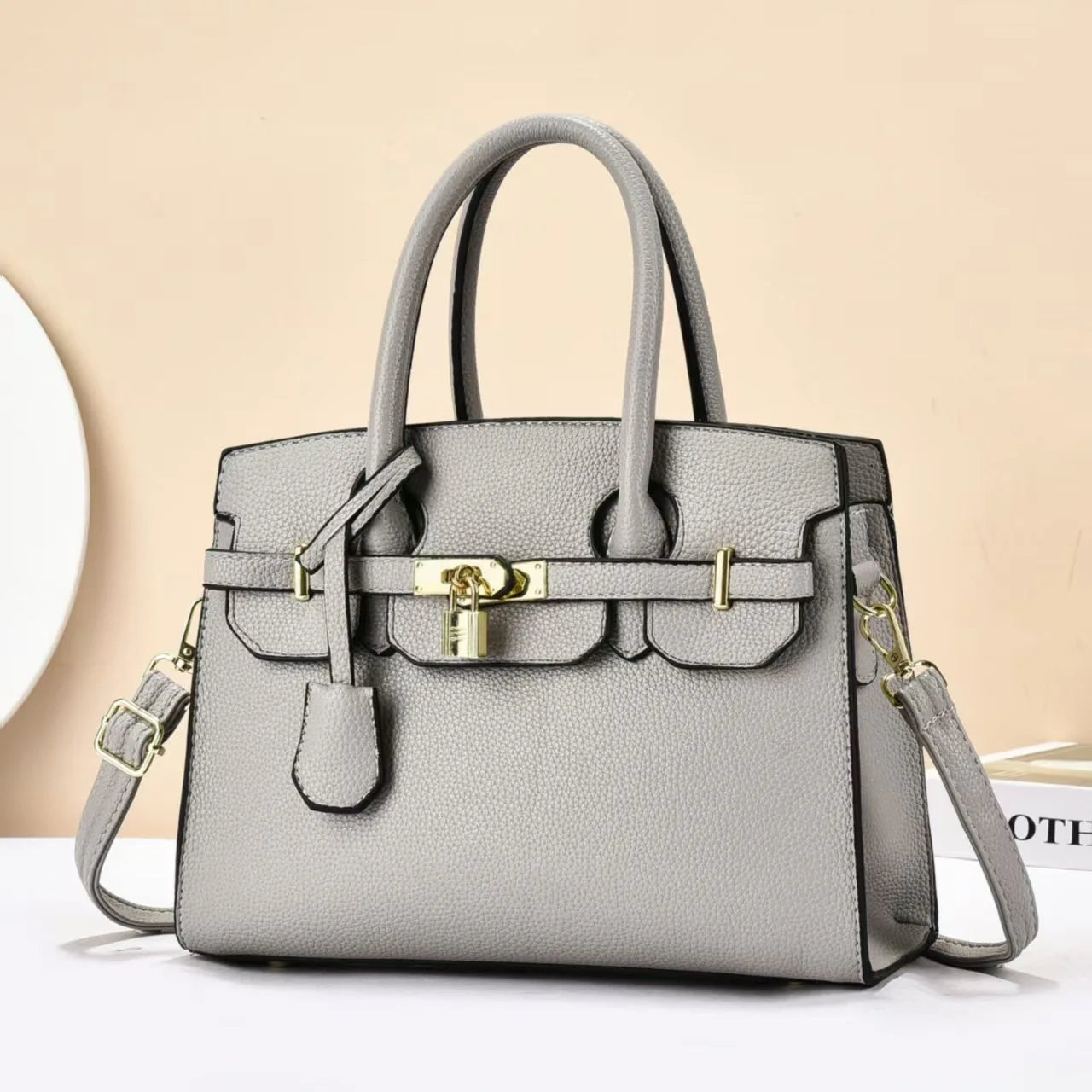 New Style Simple Litchi Pattern Women’s Crossbody Bag