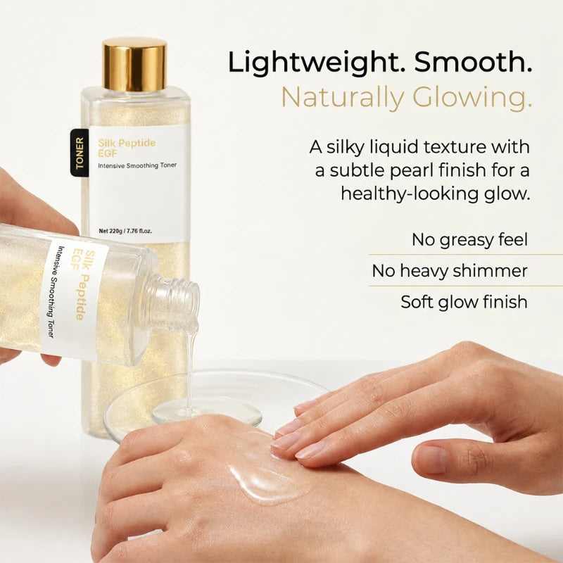 Silk Peptide EGF Intensive Smooth Facial Toner Moisturizing Soften The Skin Nourishing Revitalizing Skin Korea Skincare