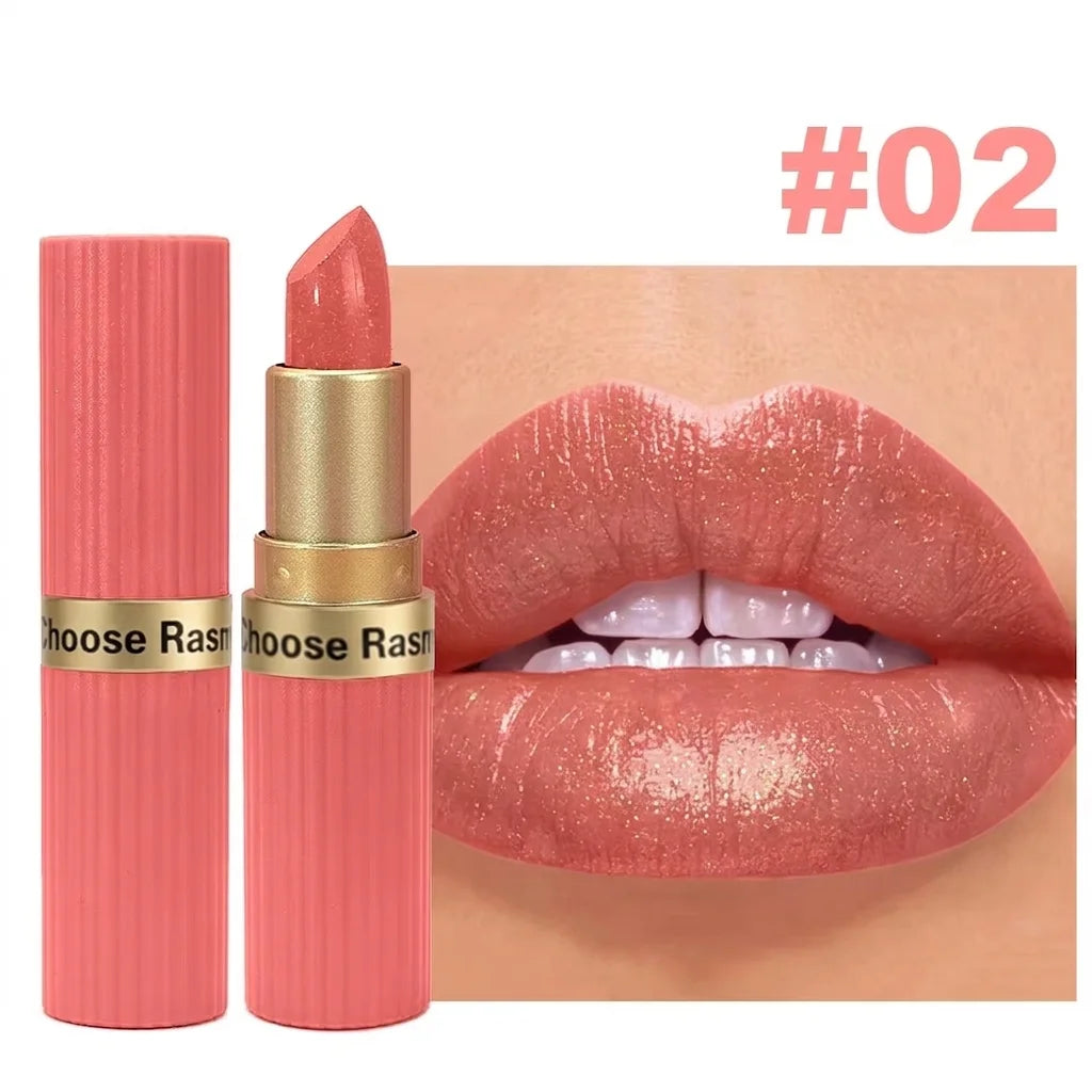 Pearlescent Pink Glitter Velvet Lipstick