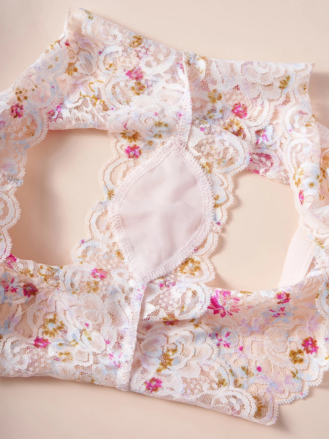 5PCS New Women Underpants Hollow Out Lace Colored Printed Sexy Panties High Quality Comfortable Briefs Fashion Female Lingerie