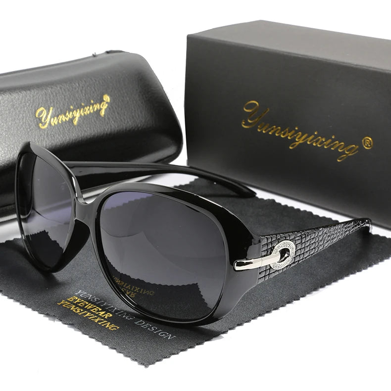 YSYX Women’s Polarized Sunglasses – Classic Vintage Big Frame Shades