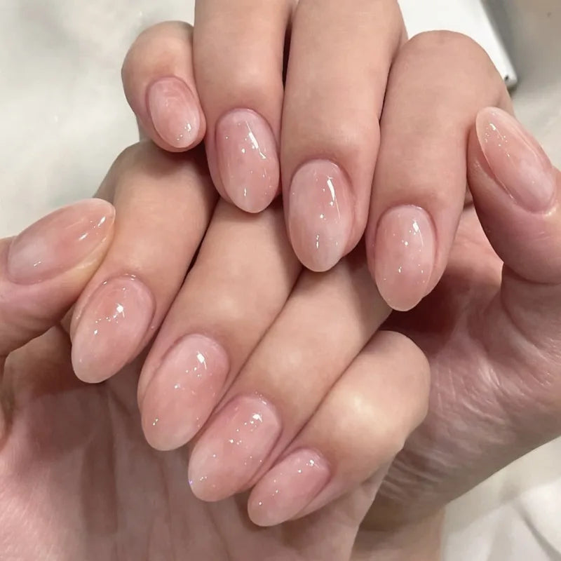 Metallic Cat Eye French Press-On Nails – 24PCS