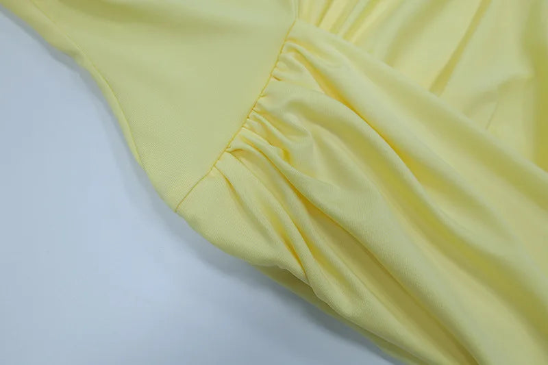 Chic Irregular Pleated Ruched Strapless Dress Women Sleeveless Off Shoulder Slim Short Dresses 2026 New Lady Evening Party Gowns