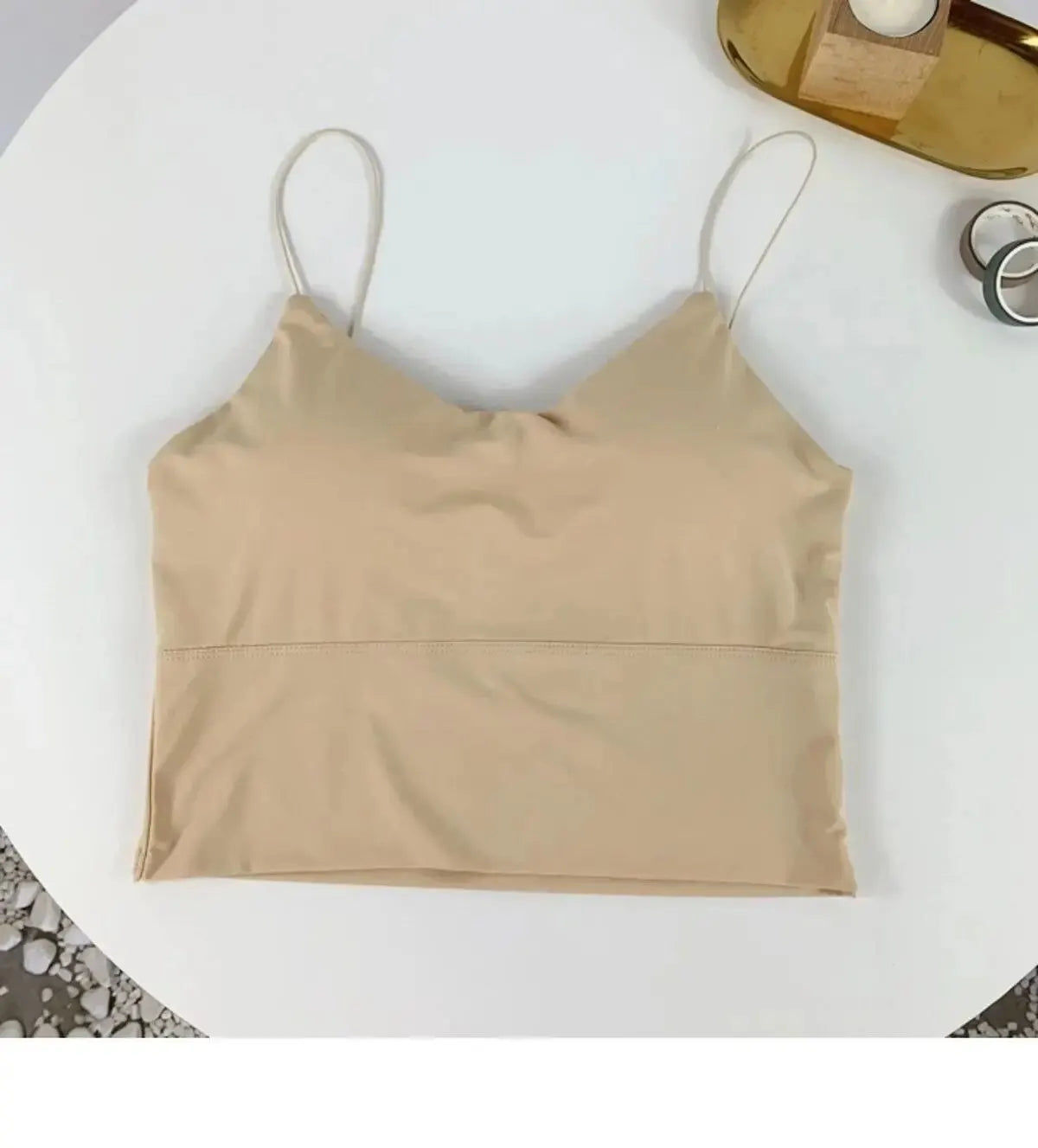 Seamless Ice Silk Padded Camisole Bralette