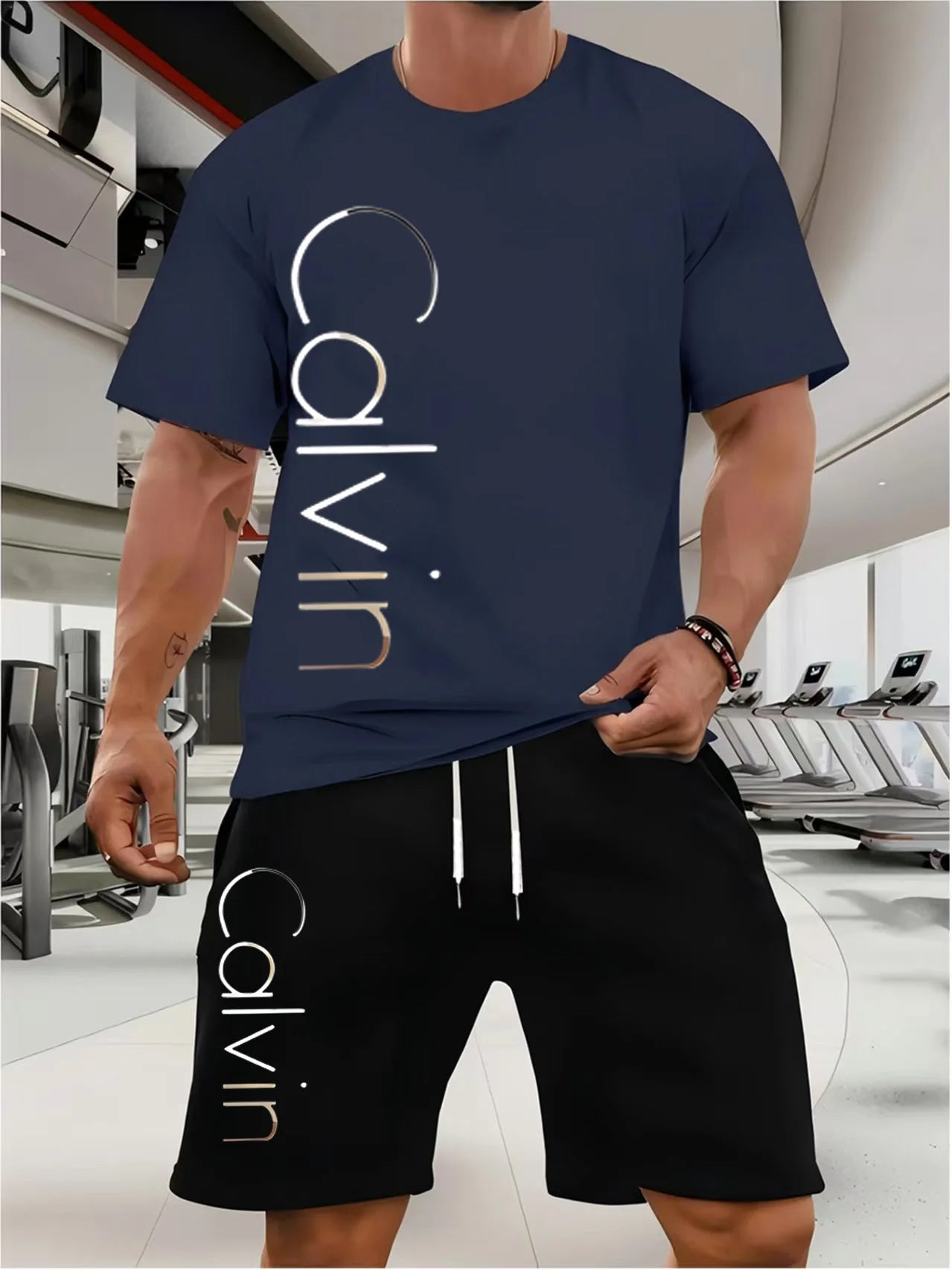 The new high-end men's 2025 suit features a casual color combination and a novel summer outfit