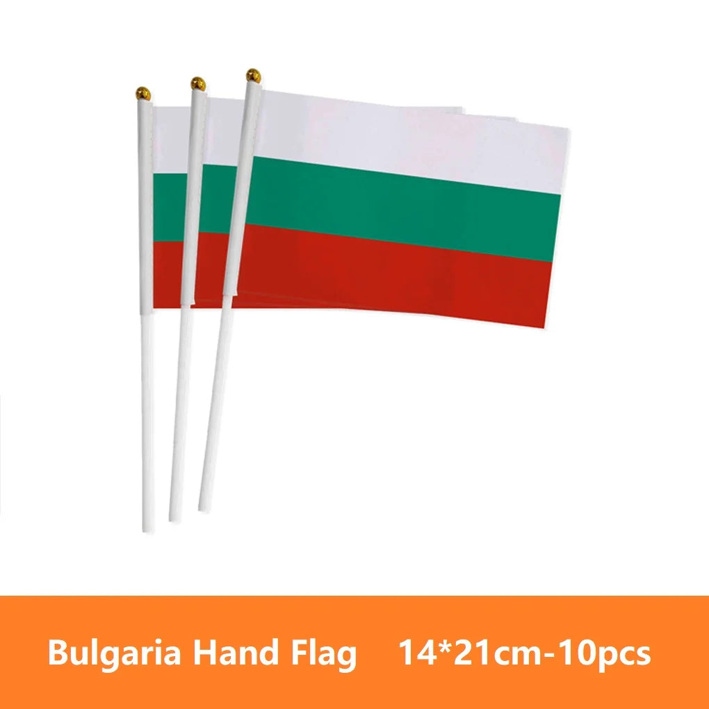 European Country Hand Waving Flags - أعلام أوروبية يدوية للتشجيع والاحتفالات