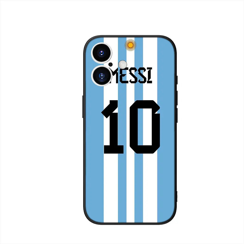 Argentina Flag Football iPhone Case - غطاء آيفون بتصميم علم الأرجنتين لكرة القدم