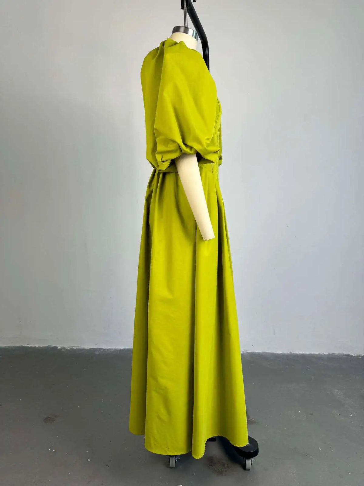 BKLD Elegant Square Collar Lantern Sleeve Solid Color Sexy A-Line Long Dresses Spring Women Club Outfits Birthday Party Vacation