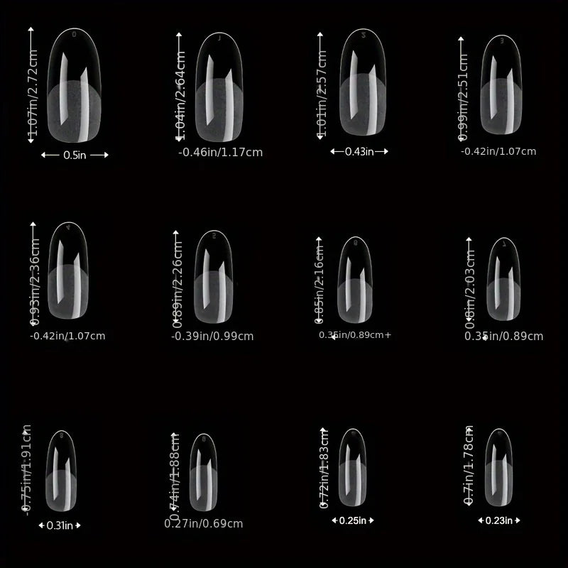 120Pcs Full Cover Press On Nail Tips أظافر لاصقة كاملة بتصاميم متنوعة – 120 قطعة