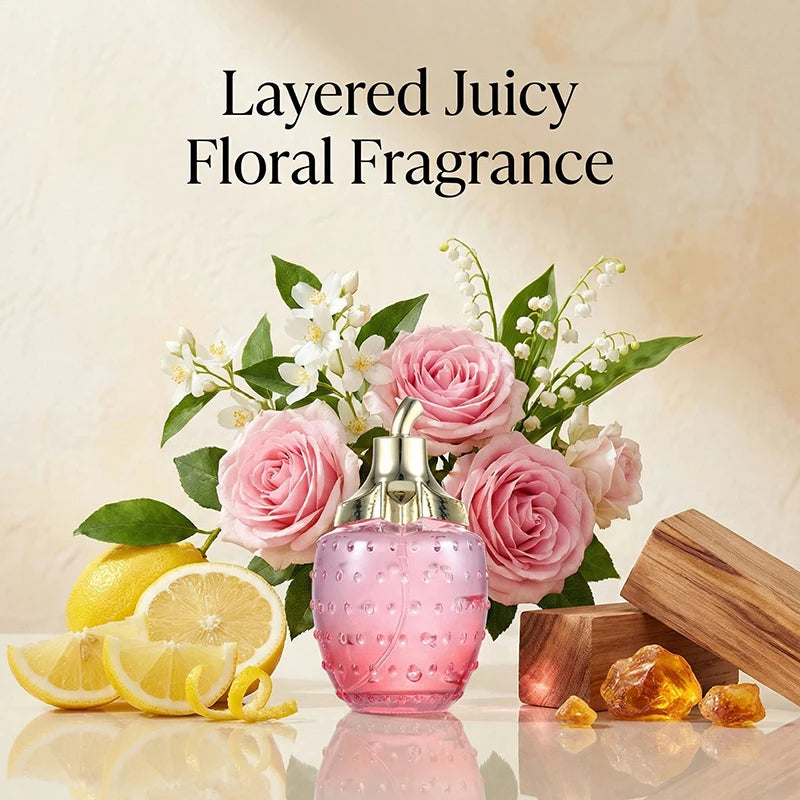 Popular Russian Women's Dating Perfumes Cute Strawberry Design Oriental Notes, Rose And Jasmine, Fresh Charming Fragrance Spray