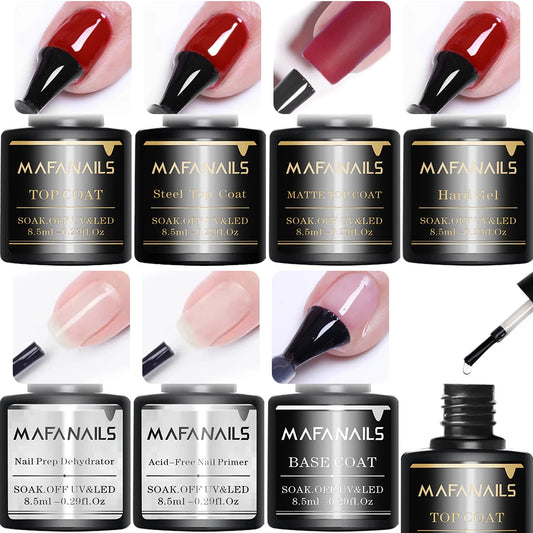 Nail Prep Dehydrator Acid free Nail Primer Gel Nail Varnish Polish Soak Off Base Top Coat Nail Art Function Gel Matte Top Coat