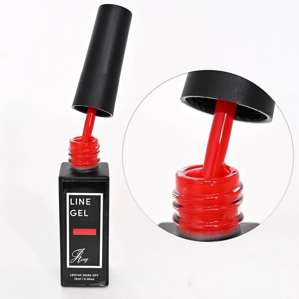 15ml/Bottle Liner Painting Gel Nail Polish Black Gold Silver Line Drawing Brush Nail Art Vernis White Black Nail Gel Varnish