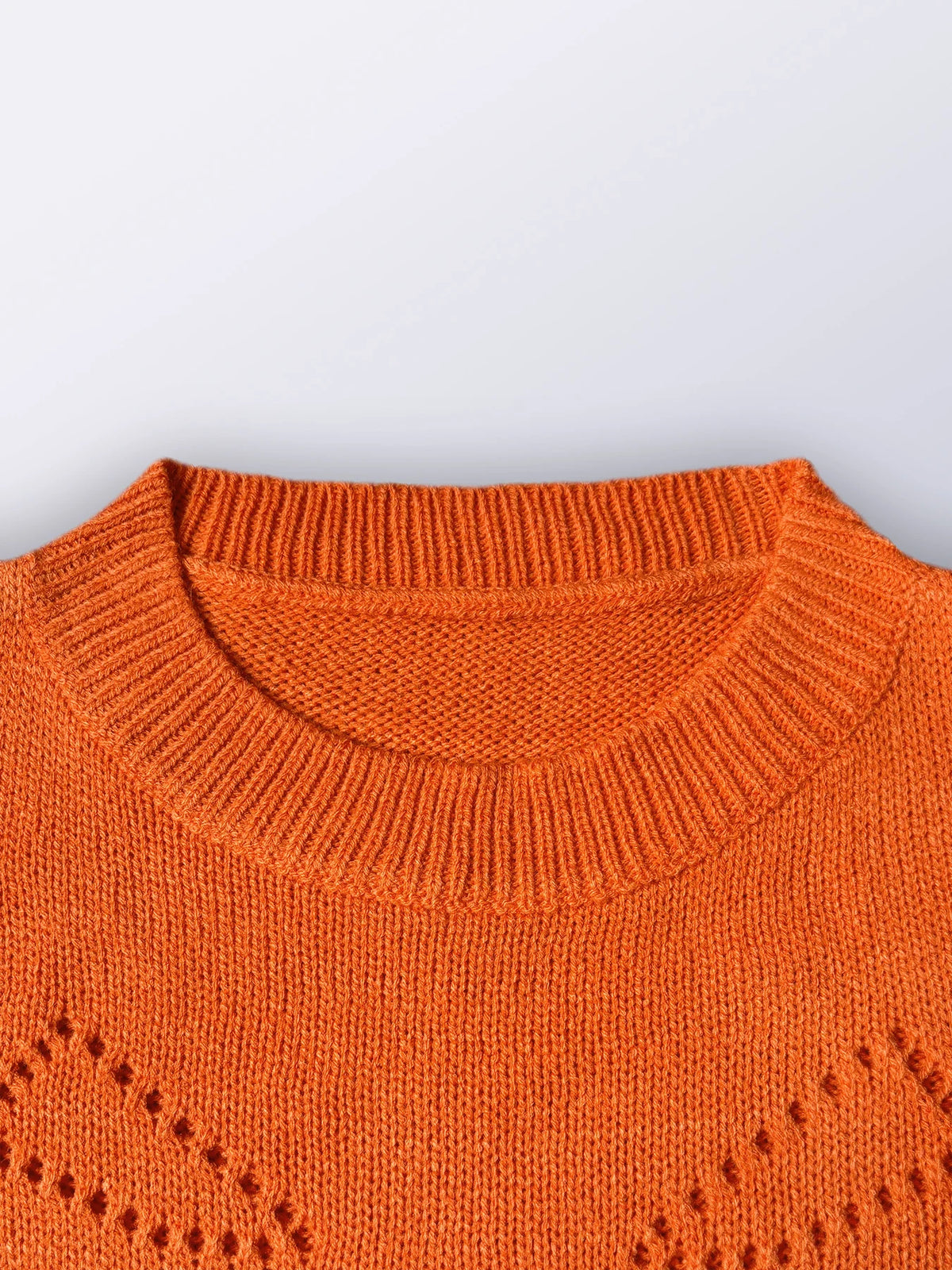 Halloween Women Sweaters for Autumn Winter Casual Solid Color Pumpkin Pattern Long Sleeve Knitted Pullover Tops Orange Khaki Red