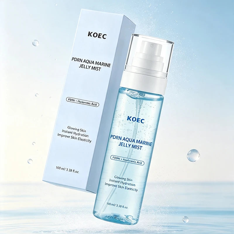 PDRN Aquamarine Jelly Mist 100ml Niacinamide Glow Plump Skin Deep Instant Moisturizing nourishing Korean Soothing Essence Spray