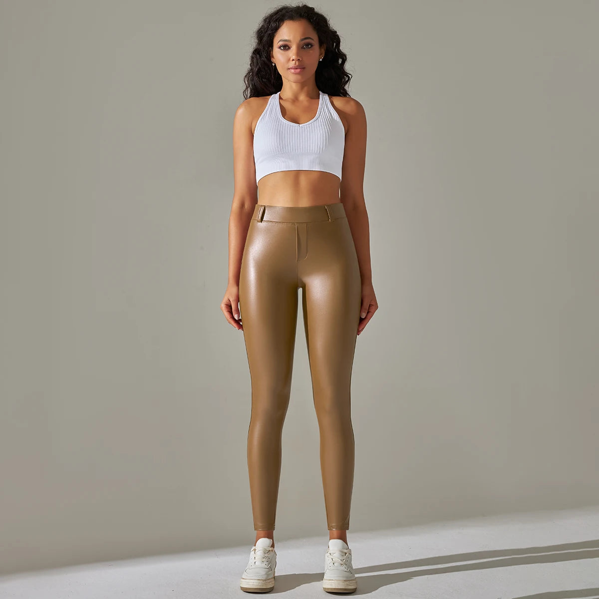 Trendy New WOMEN'S Leggings High Waisted Tight and Sexy Leather Pants Colorful Yoga Pants for Women