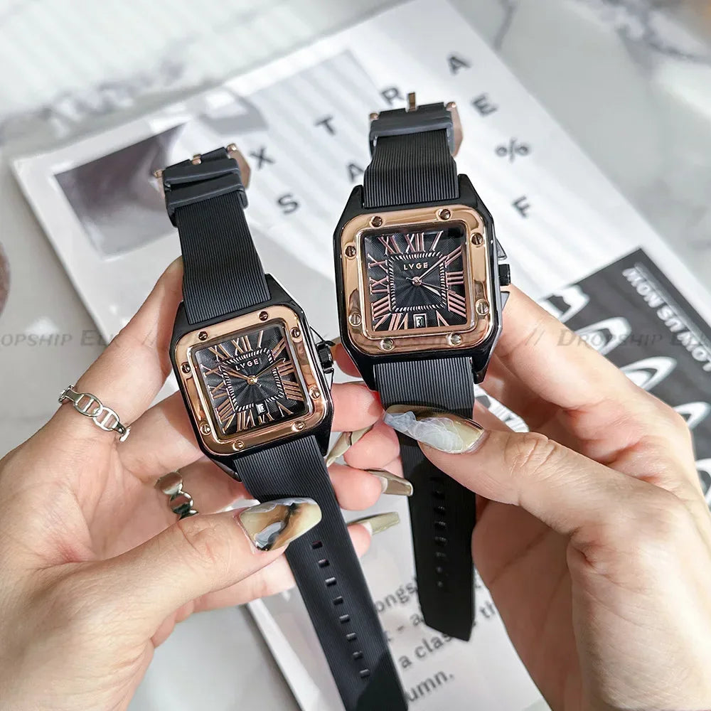 Square Vintage Roman Numeral Women’s Watch