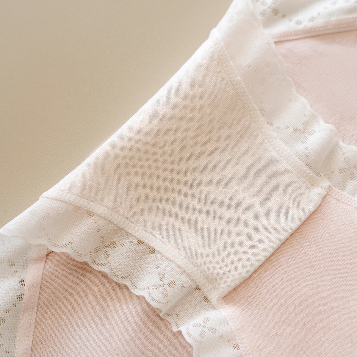3PCS Japanese and Korean Style Women Girls Underwear Elegant Lace Trimmed Panties Simple Solid Color Breathable Briefs Everyday