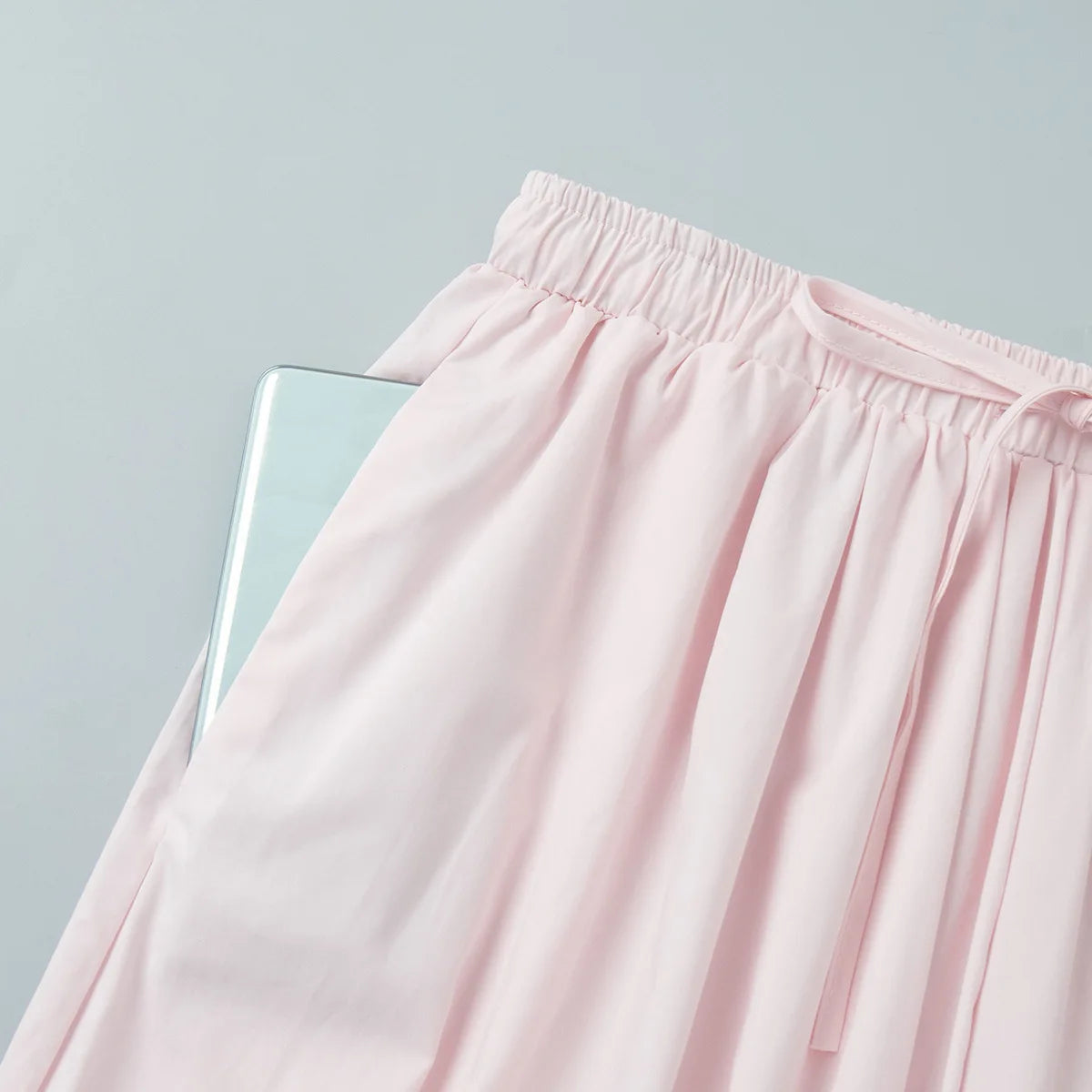 Y2k Fashion Pocket Bloomers Female Trousers Wide Leg Women Pants Pleated Loose High Waist Patchwork Bandage Streetwear