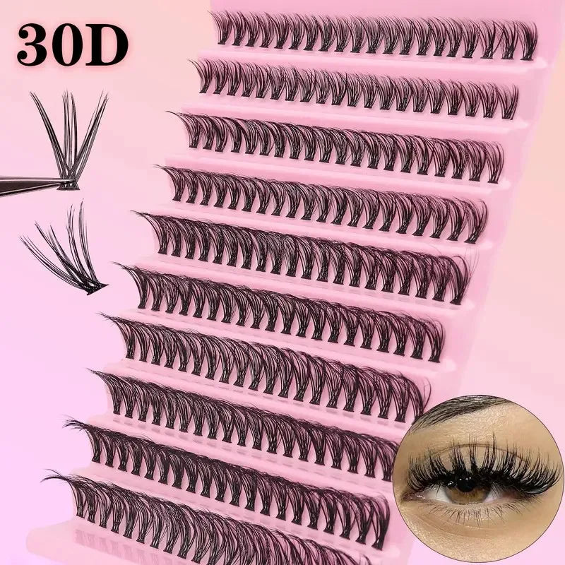 DIY Cluster Lashes – 200PCS Natural Wispy Eyelashes