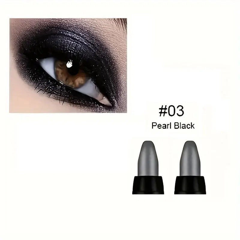 16 Colors Pearlescent Eyeliner, Color Glitter Waterproof Long-Lasting Eye Makeup Non-smudge Eyeliner