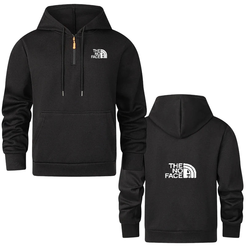 New autumn/winter printed men's hooded chest zipper sport loose fashion multi-functional sports shirt, hoodie with pullover