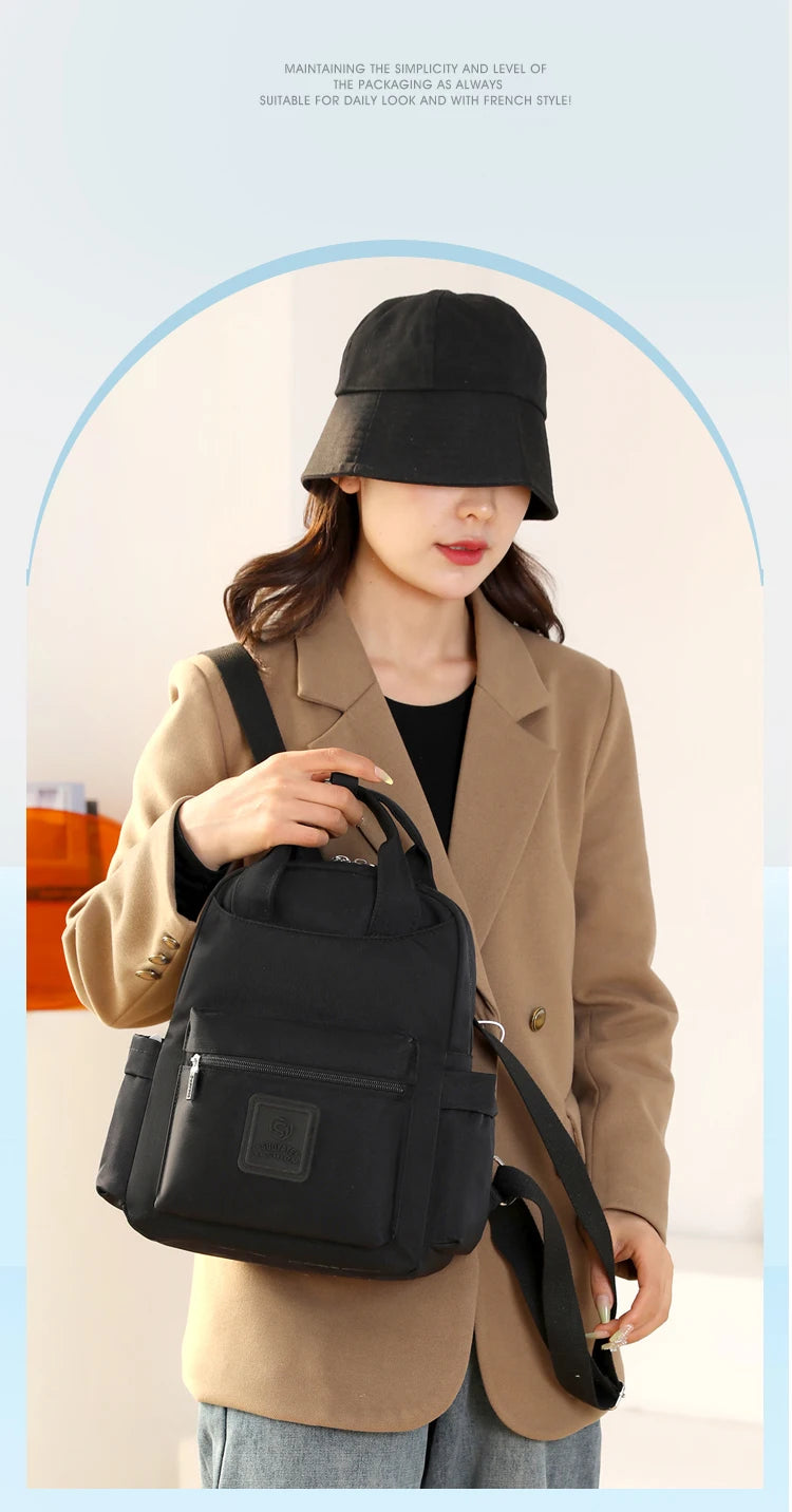 New Women's Fashion Backpack High Quality Large Capacity Women's Shoulder Bag Waterproof Multi Functional Handbag For Women