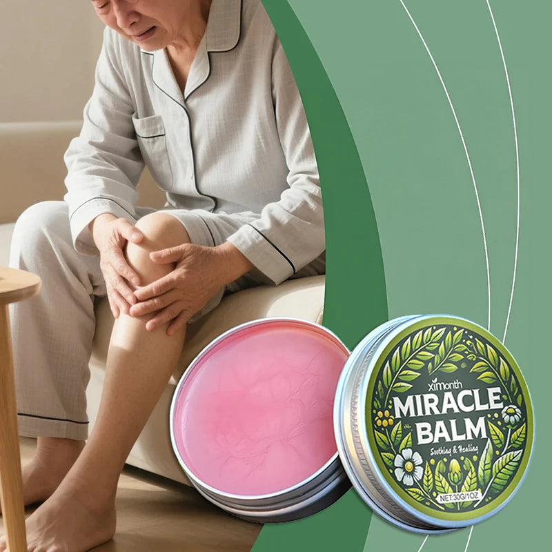 Miracle Balm 30g Natural Herbal Soothing Massage Cream Vitamin E Repairing Hydrating Legs And Feet Daily Body Care Cream