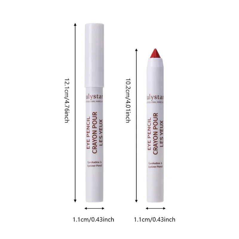 18colors Eyeshadow Stick Matte Shimmer Multi-color Waterproof High Pigmented Eyeshadow Pencil Crayon Makeup Tool Eye Cosmetics