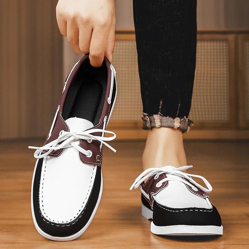 Men’s Doudou Casual Driving Shoes – Retro Large-Size Comfort Style