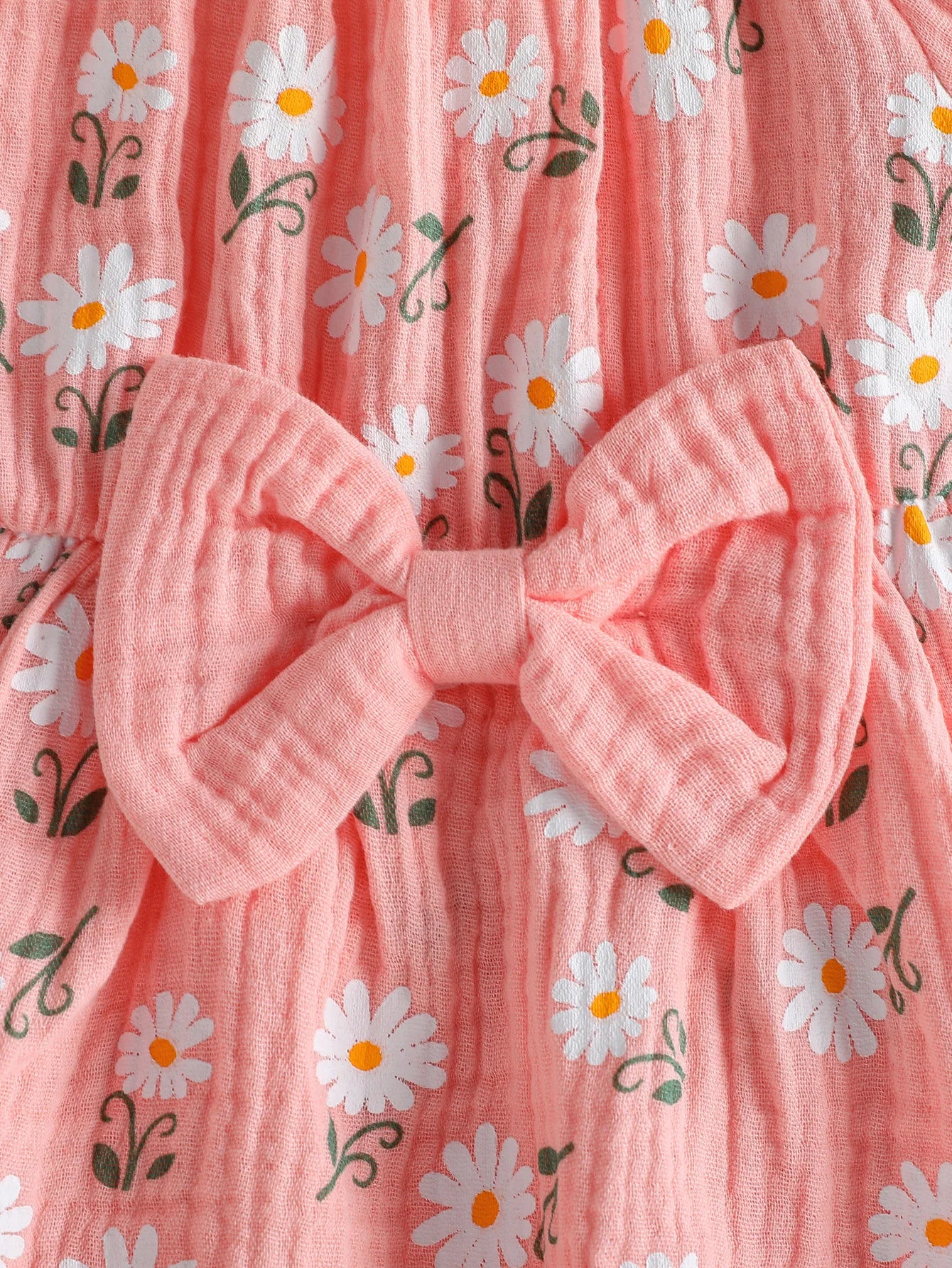 2Pcs Summer Newborn Soft  Cotton Pink Baby Girls Rompers Dress