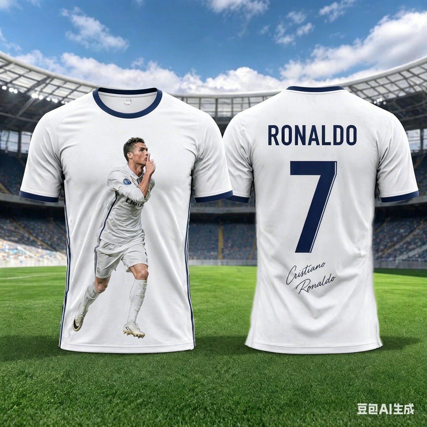 Ronaldo 3D Printed Football Jersey T-Shirt – Family Matching Outfit