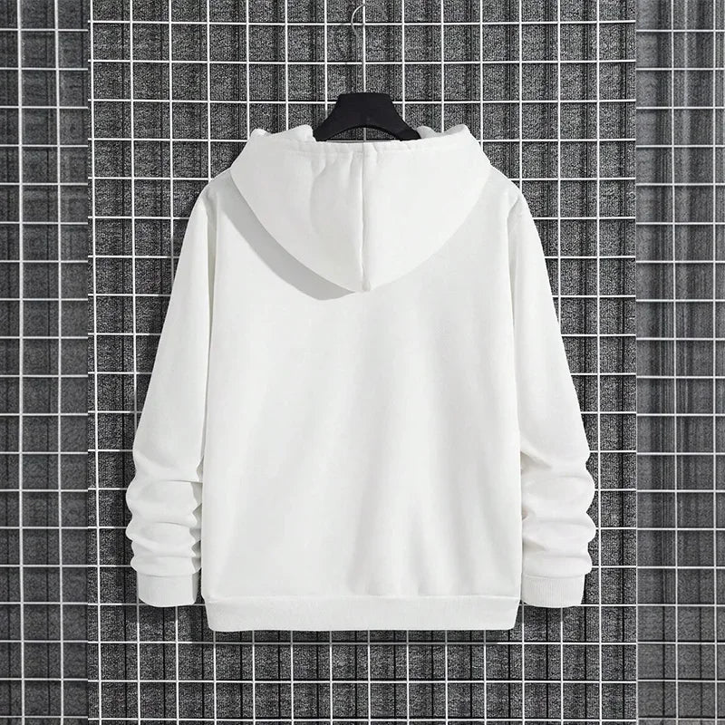 2025 Fall/winter New Arrival Men's Hoodie High Quality Solid Color Hooded Sweatshirt Male Home Outdoor Casual Fashion Pullover