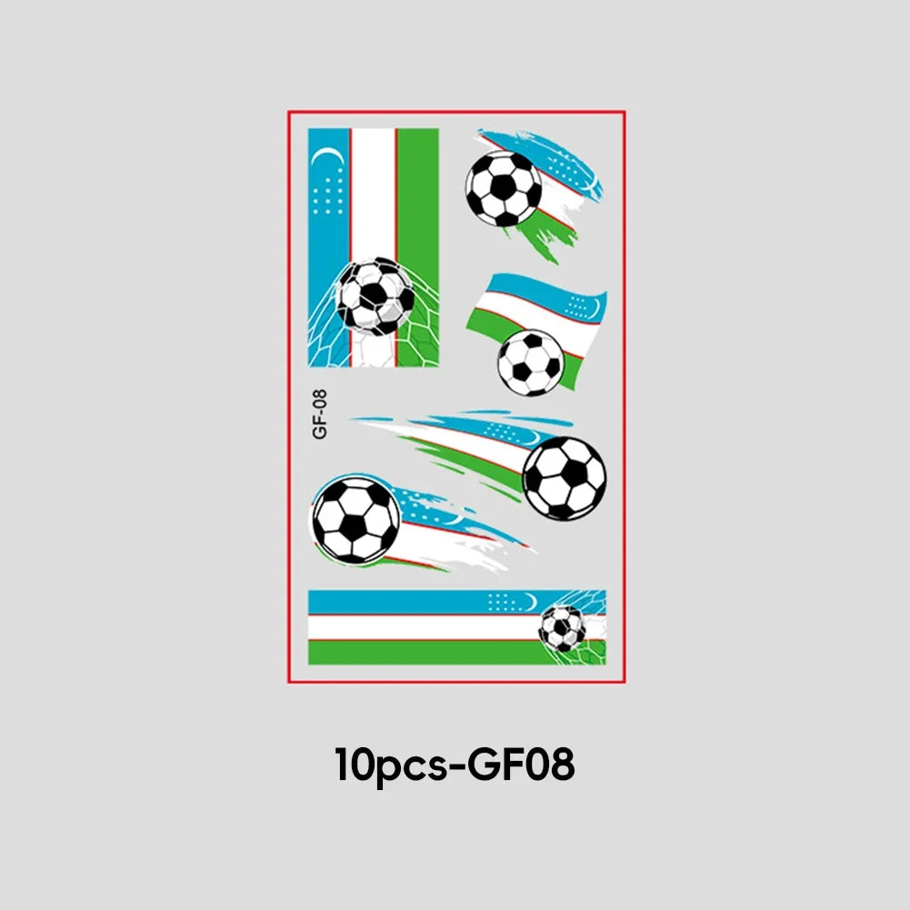 2026 Football Fan National Flag Face Stickers - ملصقات وجه بأعلام الدول لمشجعي كرة القدم 2026