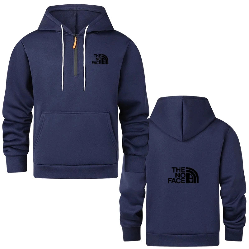 New autumn/winter printed men's hooded chest zipper sport loose fashion multi-functional sports shirt, hoodie with pullover