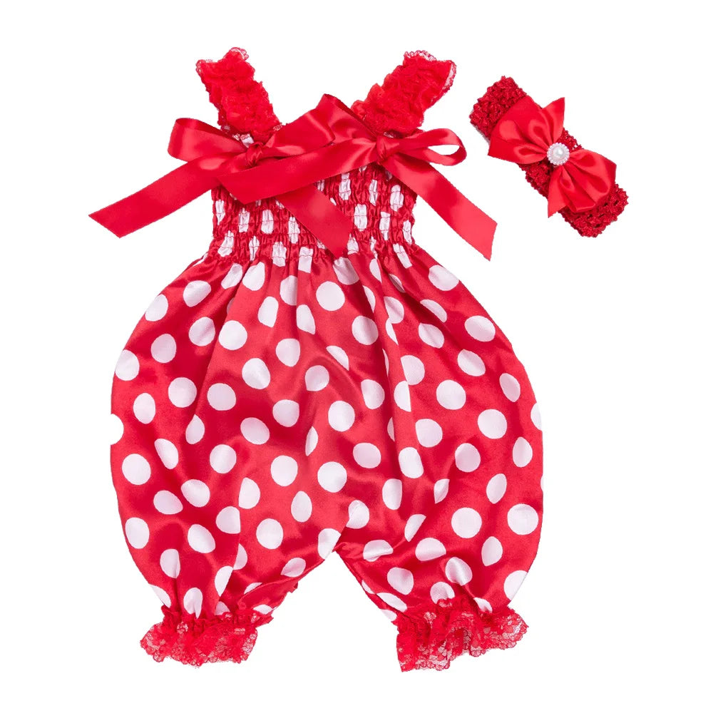 New Girls Summer Backless Romper Baby Lace-up Bloomer