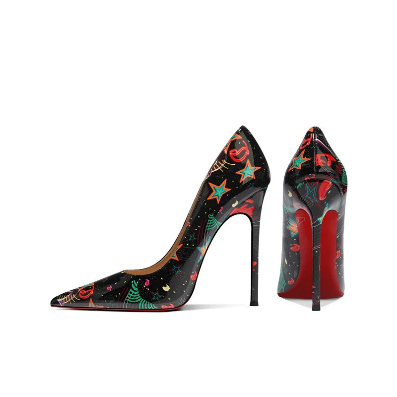 Trend Patent Leather High Heels 12cm – Pointed Toe Pumps