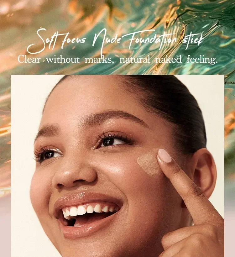 Face Makeup Stick Foundation Cream 6 Color Moisturizing Full Coverage Dark Skin Tone Natural Matte Concealer Professional Makeup