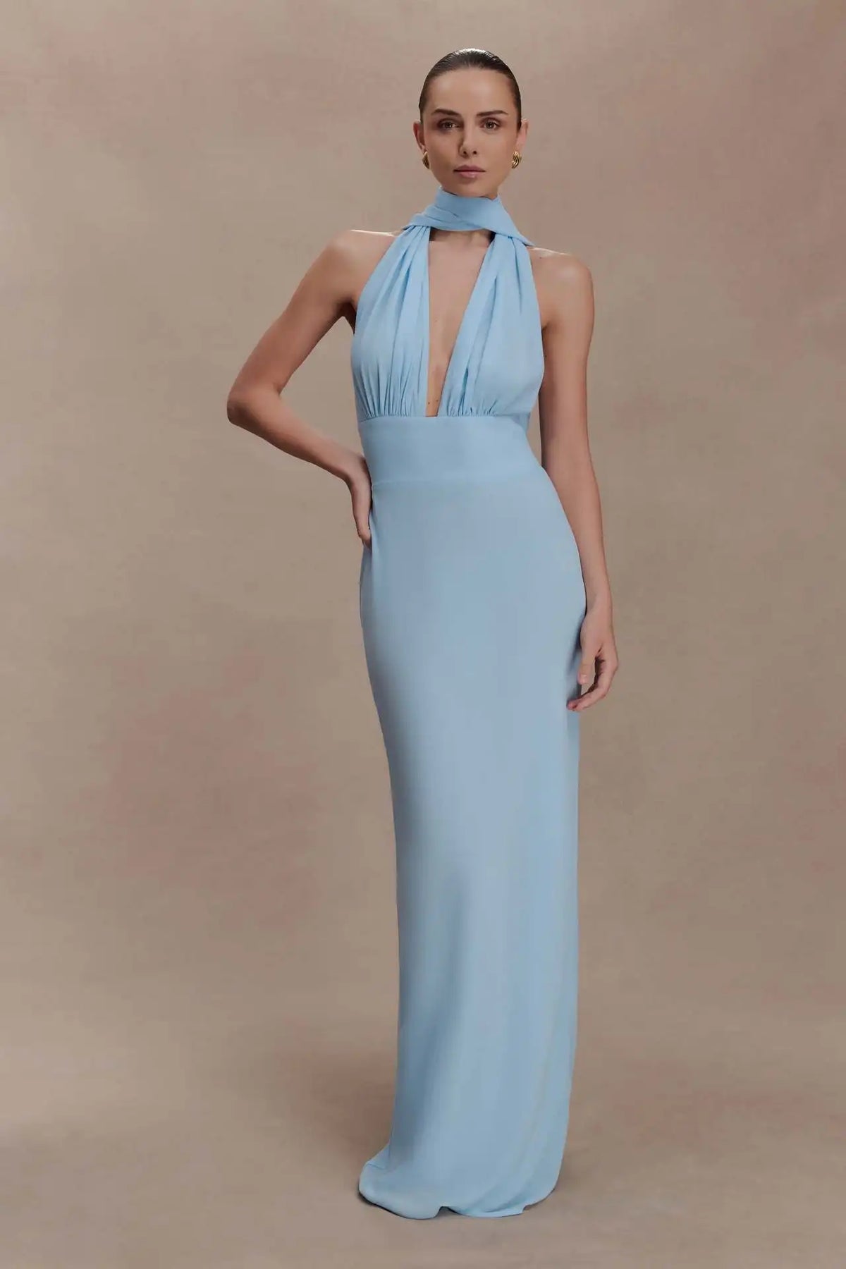 Women Sexy Polka Dot Halter Maxi Dress Elegant V Neck Backless Sleeveless High Waist Dresses 2026 Female Summer Party Dress