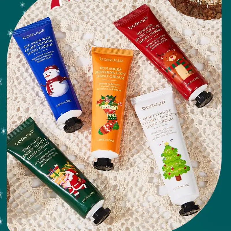 Vitamin E Avocado Moisturizing Hand Cream Christmas Hand Cream Sachet Set Hydrate Non‑greasy For Dry Skin Holiday Gift