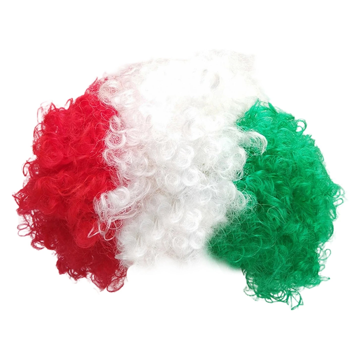Football Fan Flag Color Explosion Wig -باروكة مشجعي كرة القدم الملونة