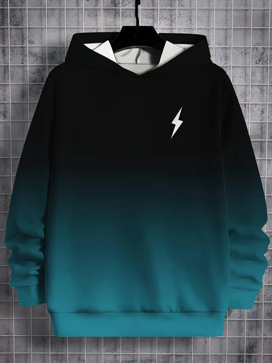 Men's Hoodie 3D Gradient Print Sweatshirts For Men Casual Hooded Shirt Hoodies Pullover Clothes Y2k Harajuku Top Men's Clothing