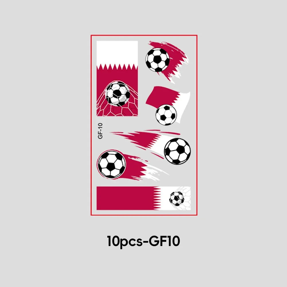 2026 Football Fan National Flag Face Stickers - ملصقات وجه بأعلام الدول لمشجعي كرة القدم 2026