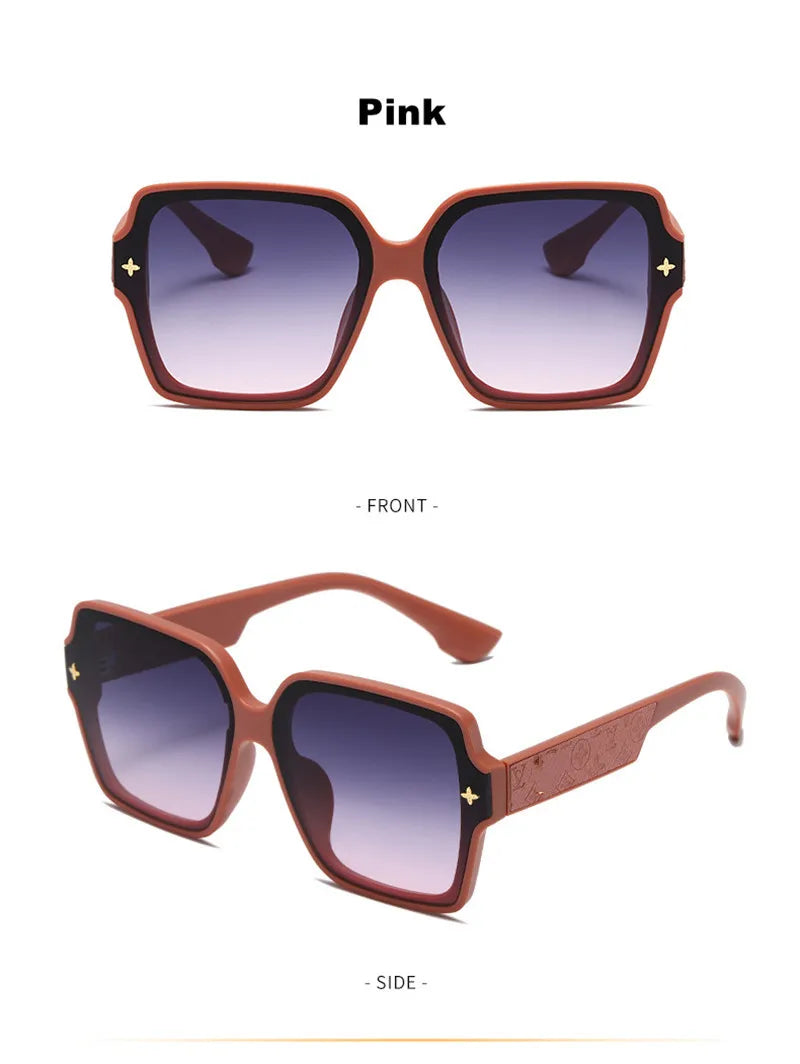 Luxury Women’s Retro Sunglasses – Large Frame UV400 Driving Shades
