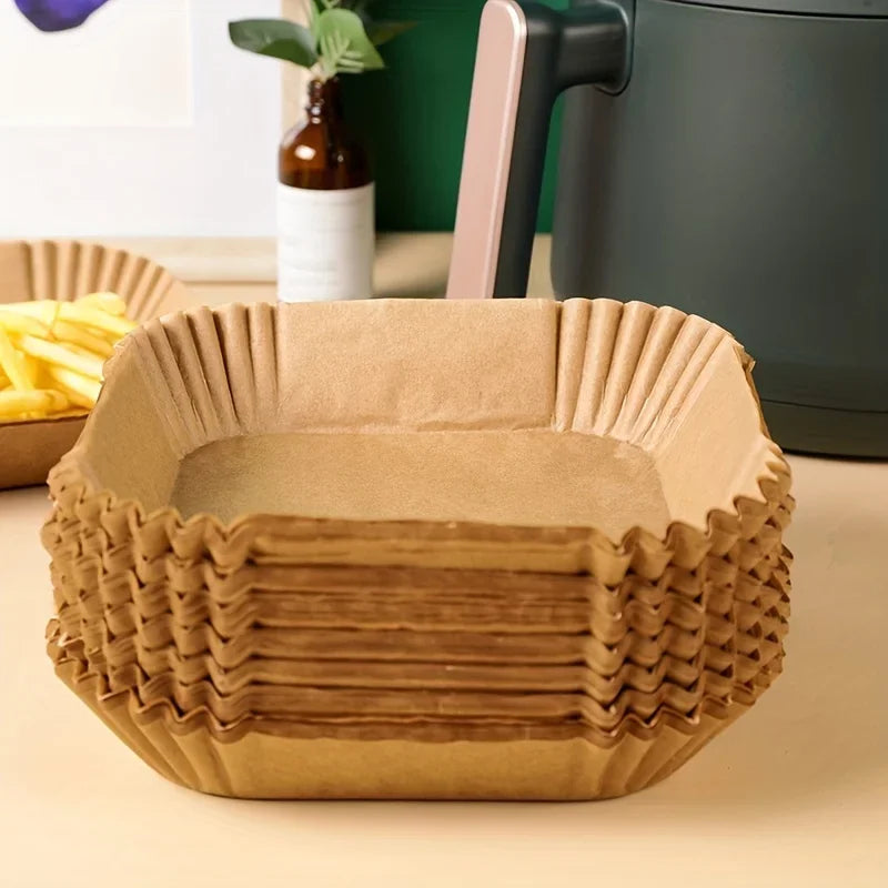 Disposable Air Fryer Paper Liners – Square (50/100 PCS)