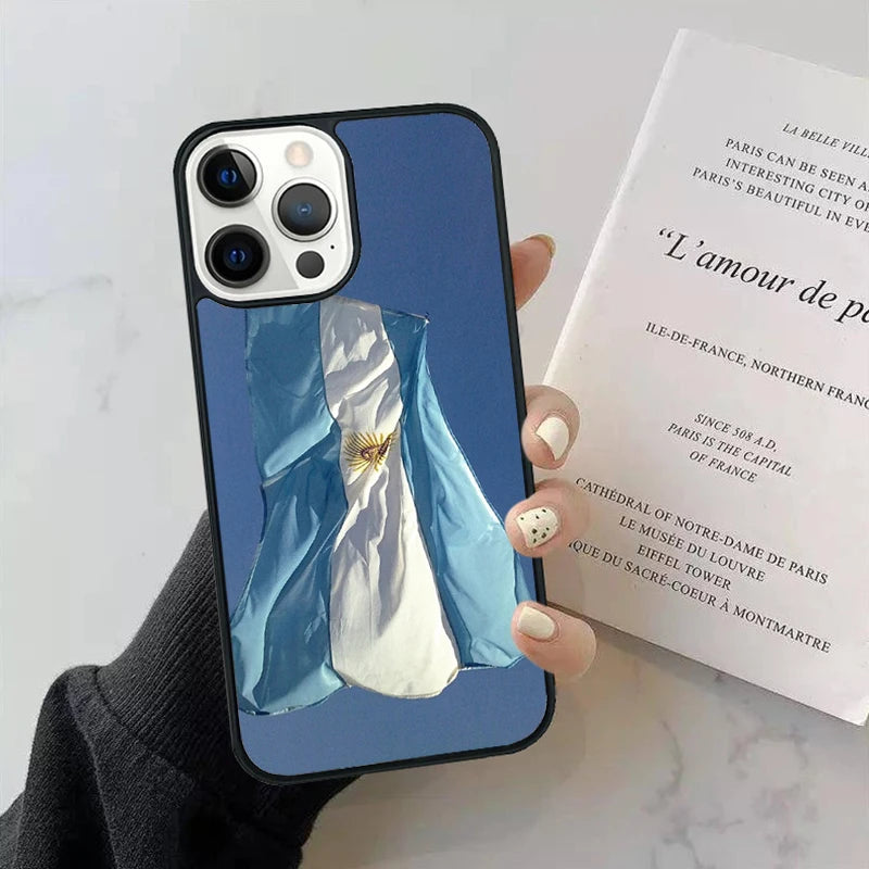 Argentina National Flag iPhone Case - غطاء آيفون بتصميم علم الأرجنتين