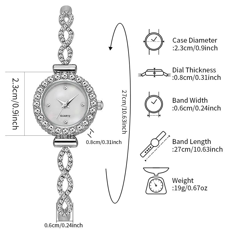 Fashion Rhinestone Women Watch Ladies Bracelet Quartz Watches Clock Relogio